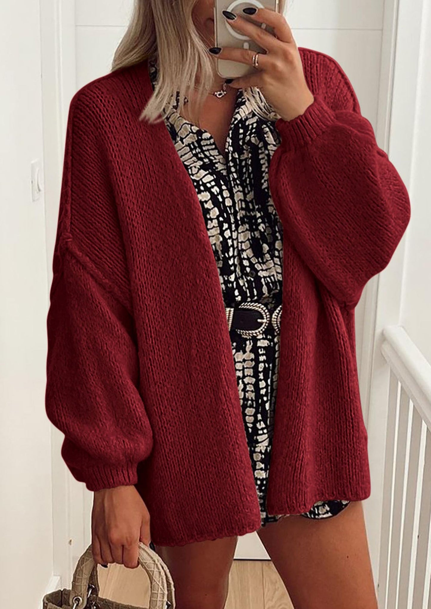 Oversized Knit Cardigan