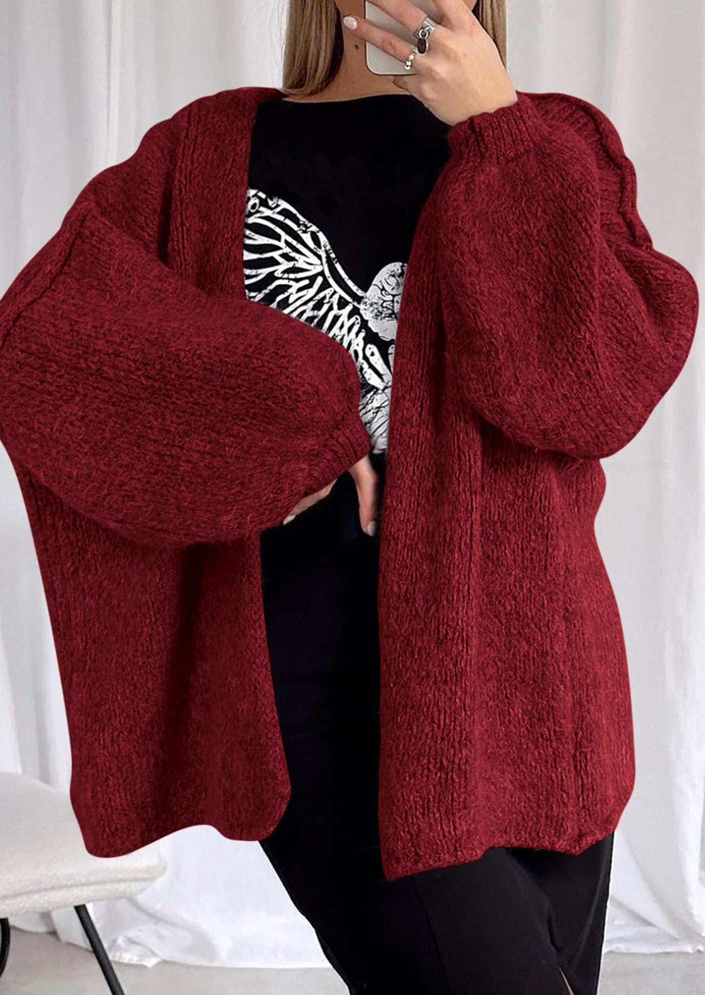 Oversized Knit Cardigan
