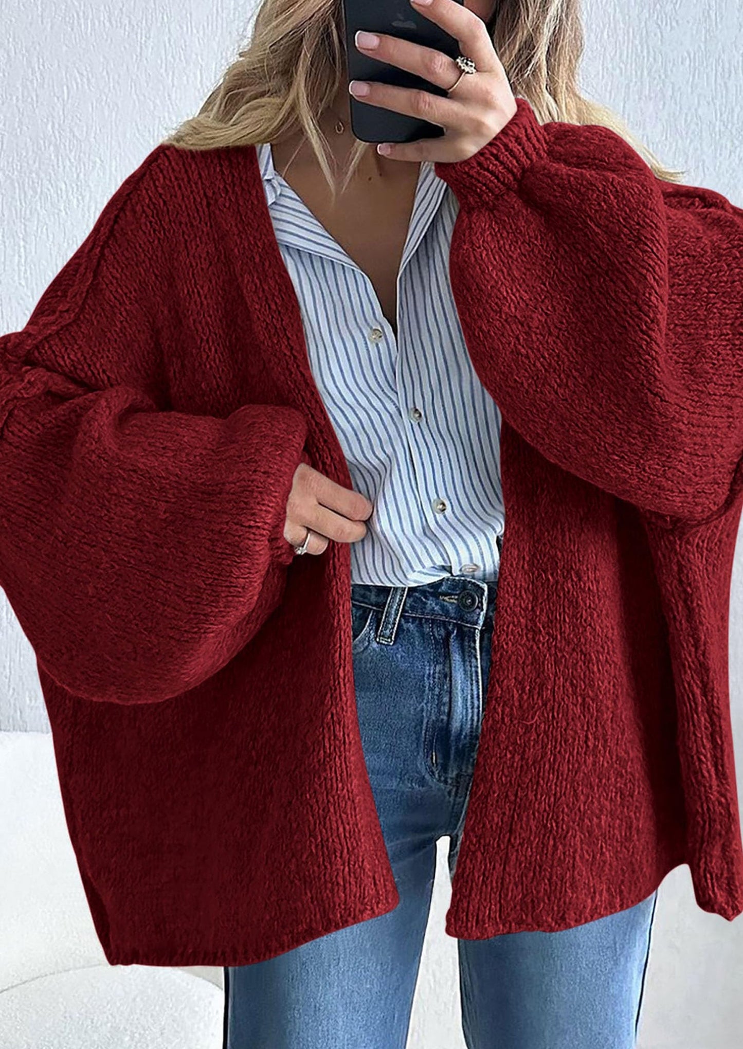 Oversized Knit Cardigan