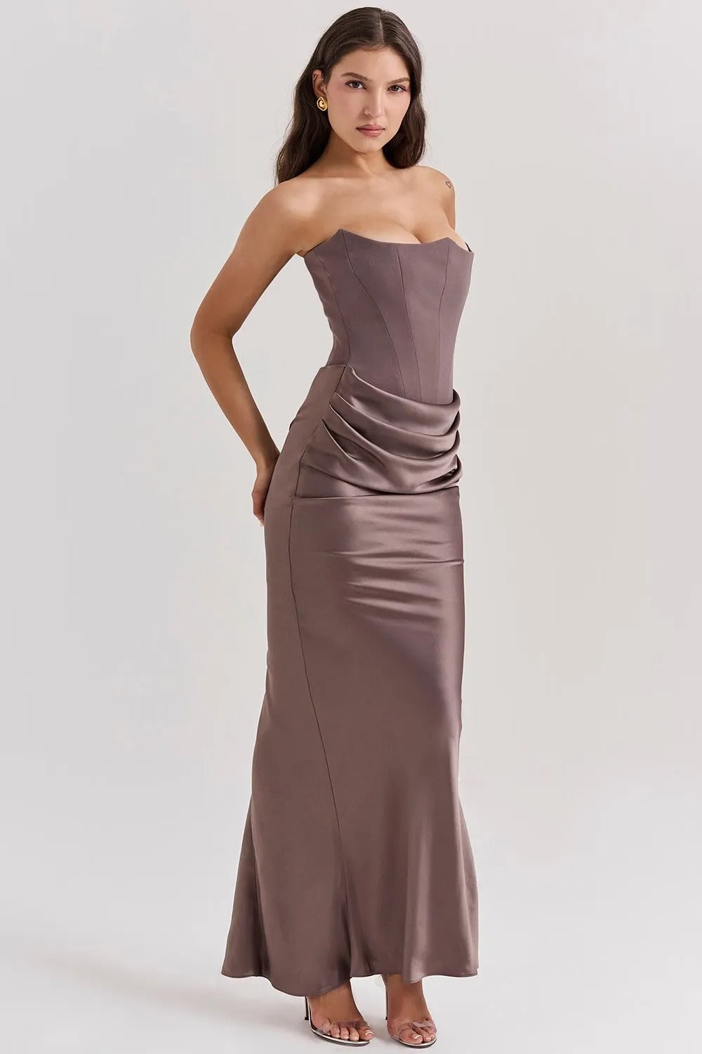 Elara Sculpted Maxi Dress