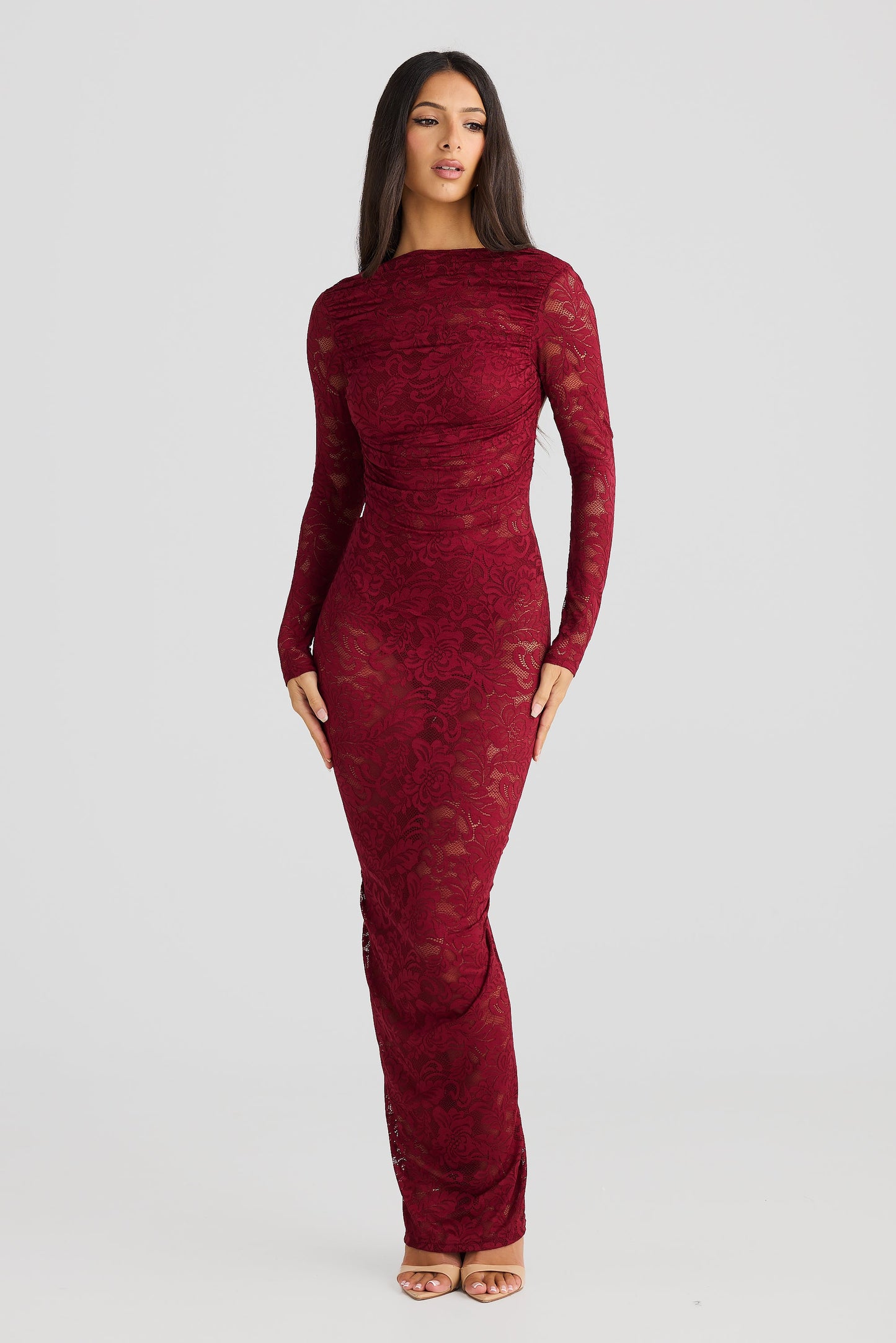 Bordeaux Bloom Dress