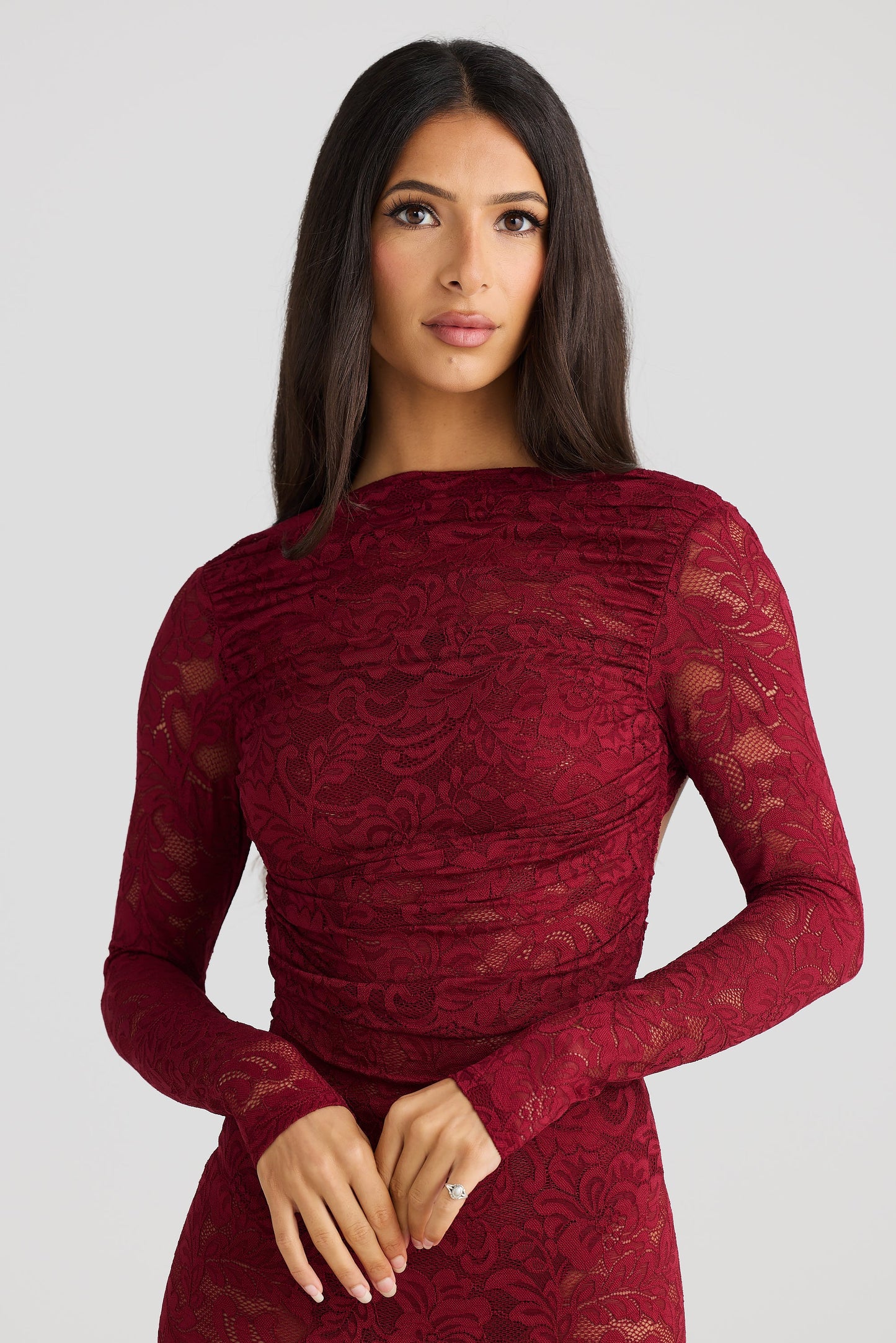 Bordeaux Bloom Dress