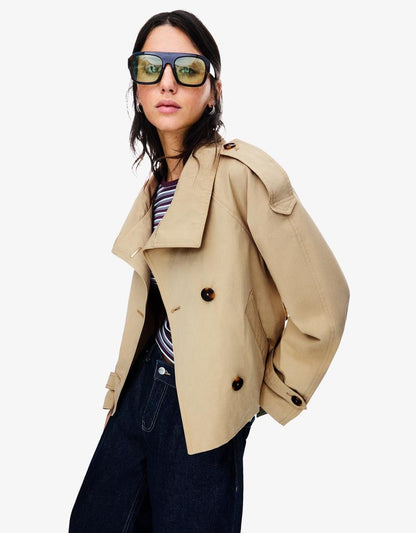 Ava Cropped Trench