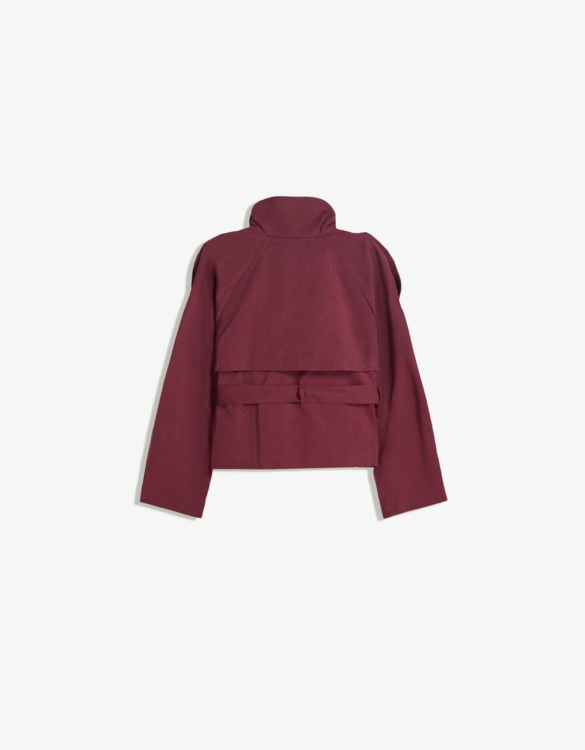 Ava Cropped Trench