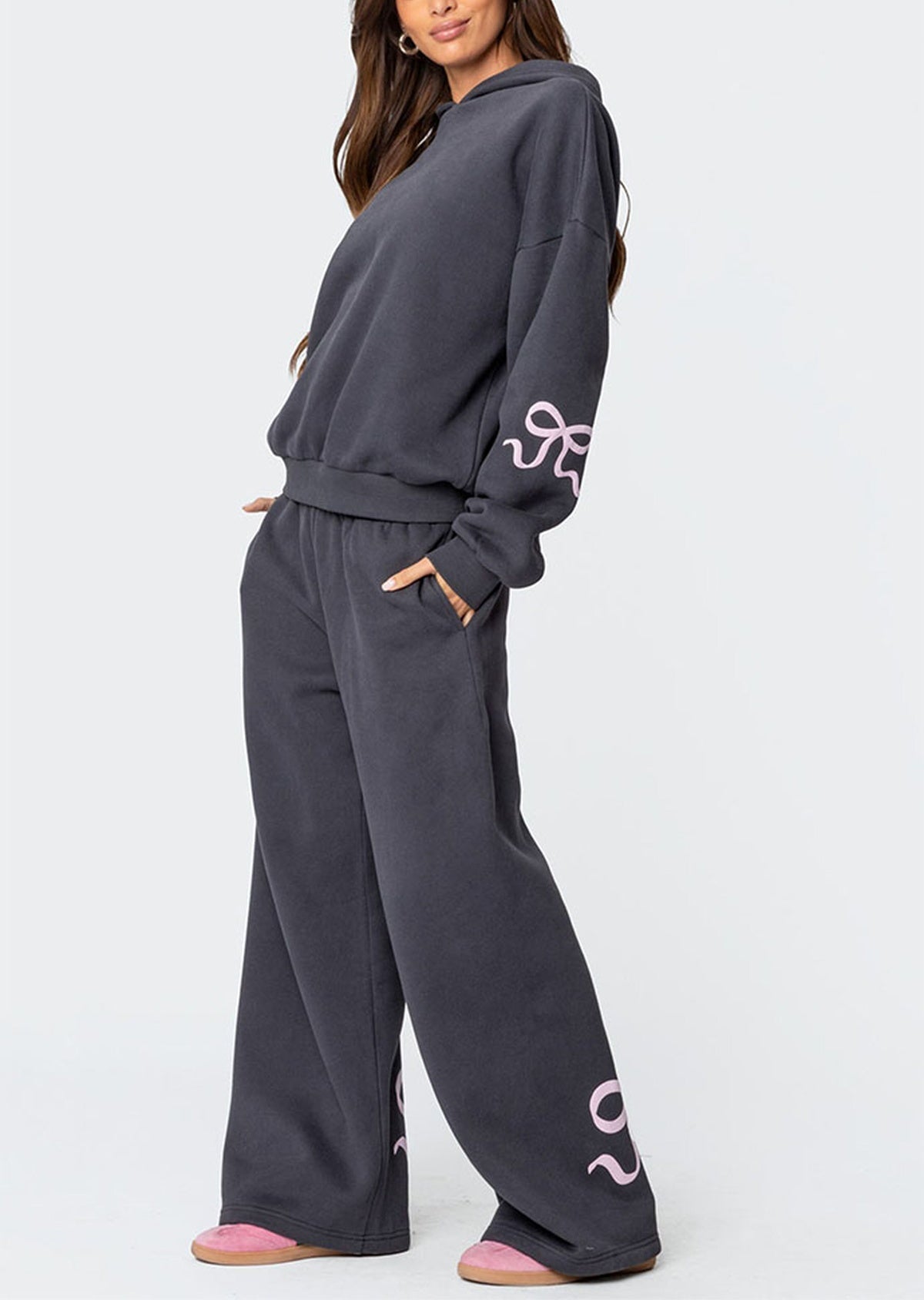Bow Hoodie en Jogger Set