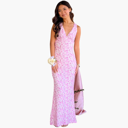 Long Maxi Dress with Lace