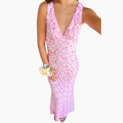 Long Maxi Dress with Lace