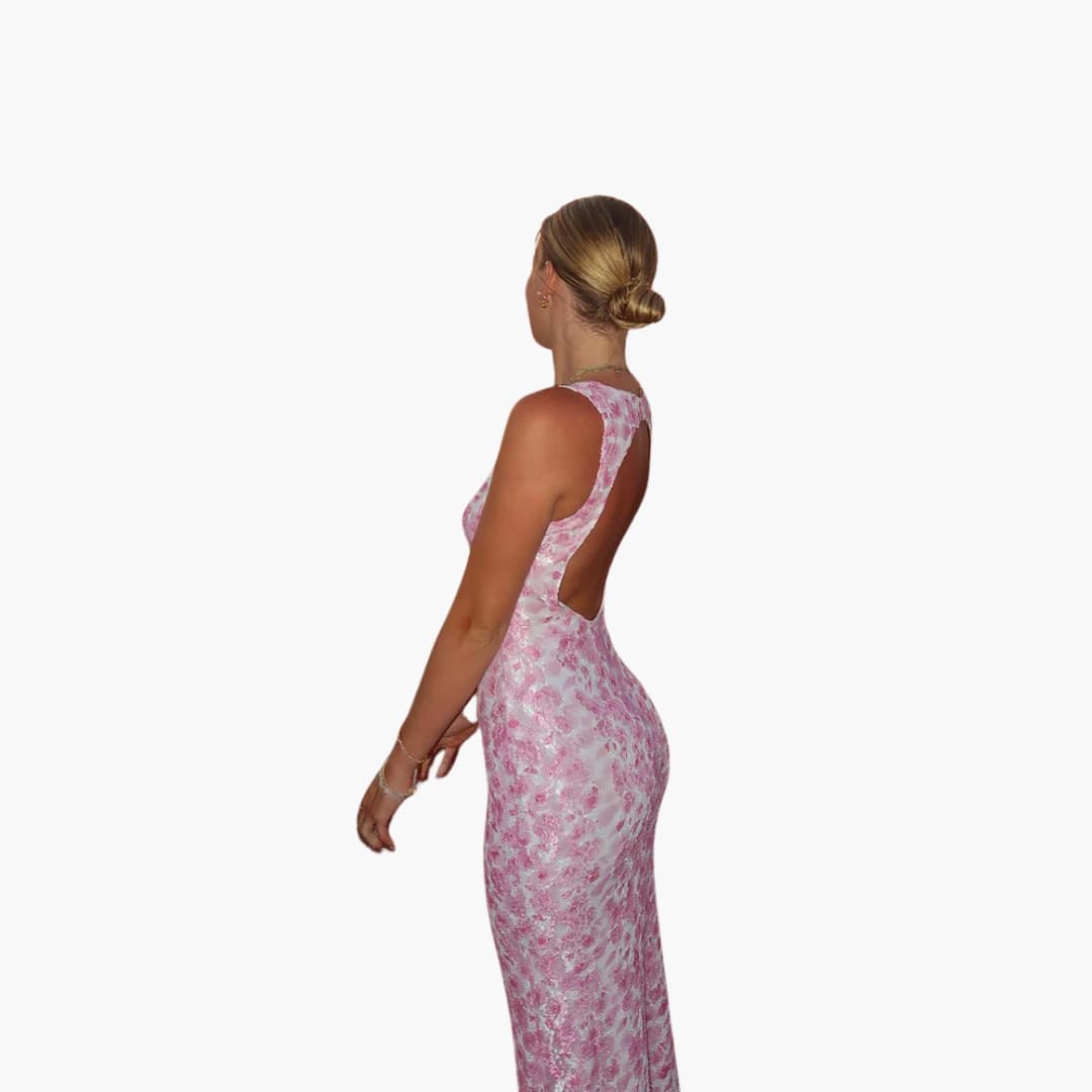 Long Maxi Dress with Lace