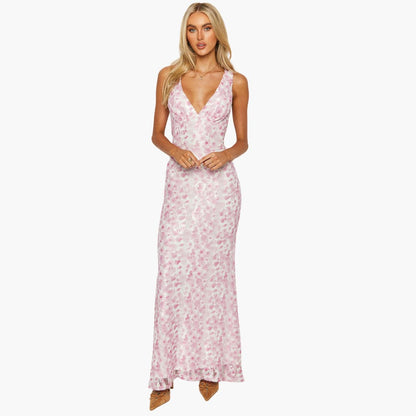 Long Maxi Dress with Lace