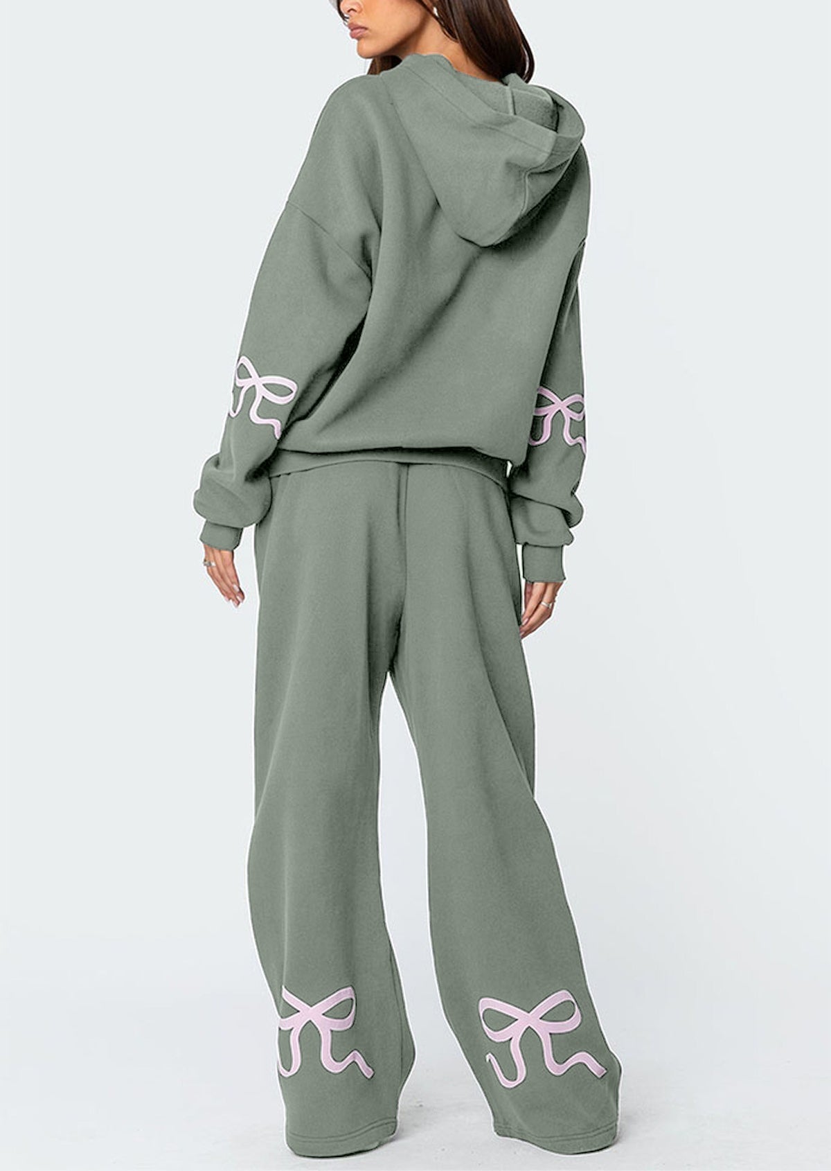 Bow Hoodie en Jogger Set
