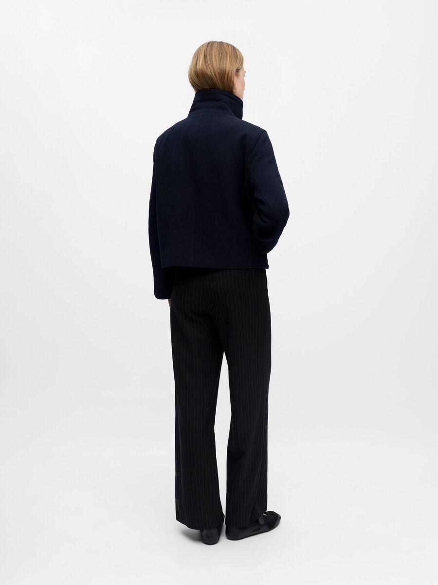 Jacky Wool Coat High Neck
