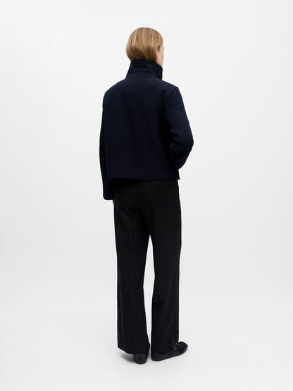 Jacky Wool Coat High Neck