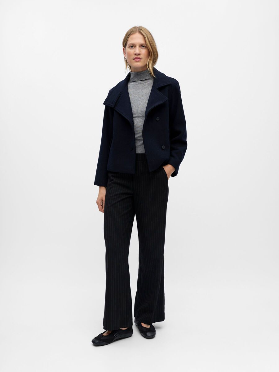 Jacky Wool Coat High Neck