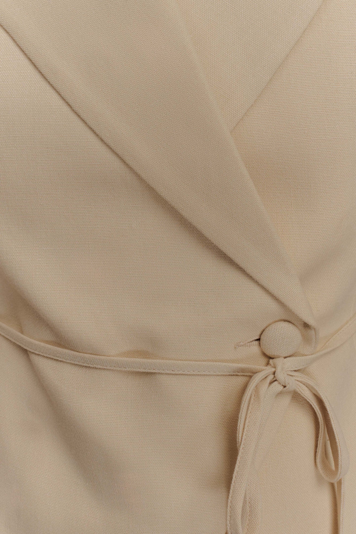 Tina short-sleeved linen blouse - natural beige
