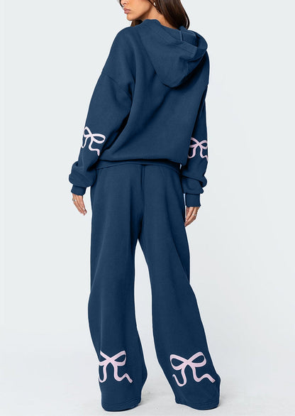 Bow Hoodie en Jogger Set