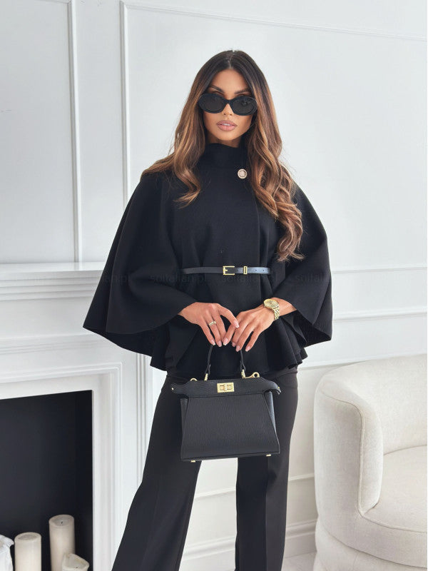 Stylish Butterfly Jacket with Belt