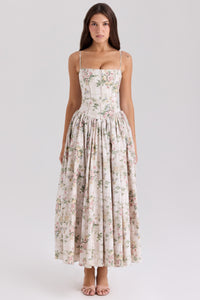 Cream-coloured floral print