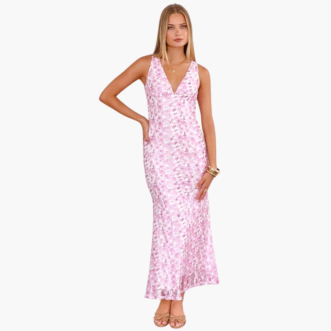 Long Maxi Dress with Lace