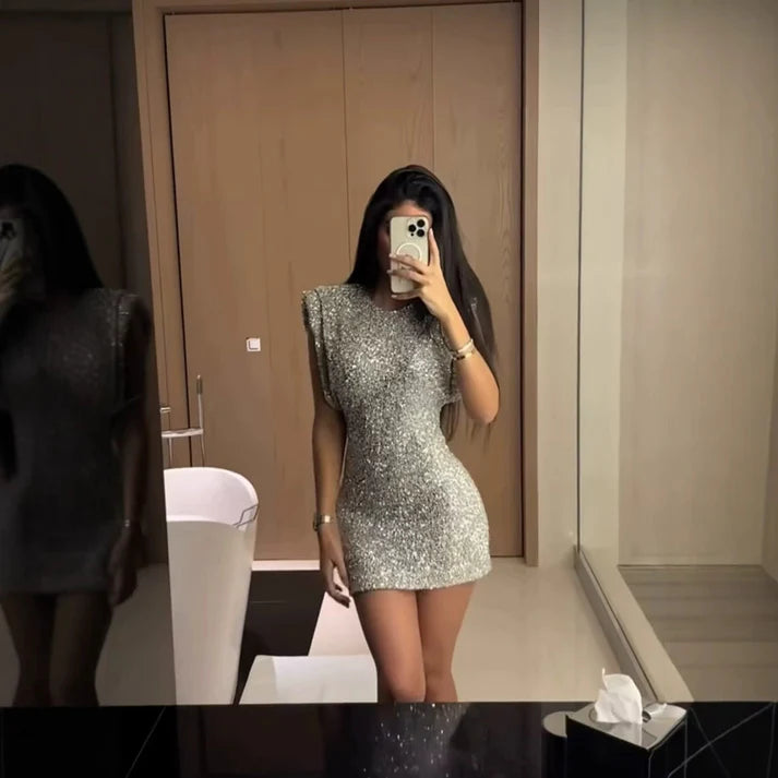 Glitter Mini Dress