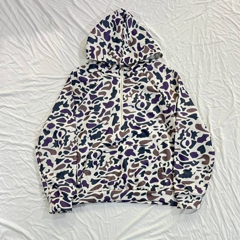 Duck Camouflage Half Zip Hoodie