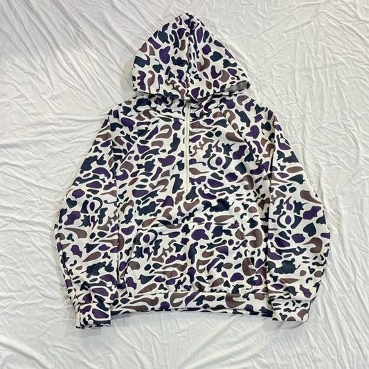 Duck Camouflage Half Zip Hoodie