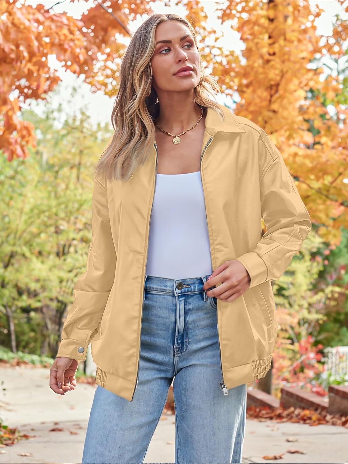 Womens Oversized Leather Jacket