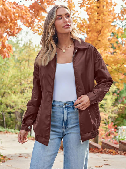 Womens Oversized Leather Jacket