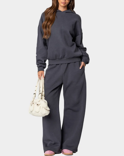 Bow Hoodie en Jogger Set