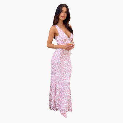 Long Maxi Dress with Lace