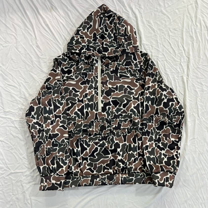 Duck Camouflage Half Zip Hoodie