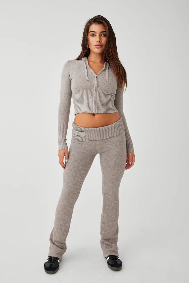 Zip Up Hoodie Set