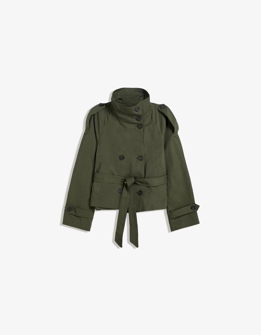 Ava Cropped Trench