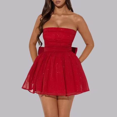 Glitter Cocktail Party Dress