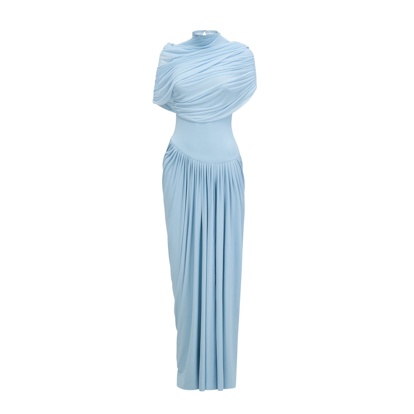 Noelle Sky Pleated Dress