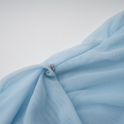Noelle Sky Pleated Dress