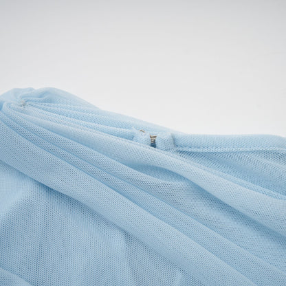 Noelle Sky Pleated Dress