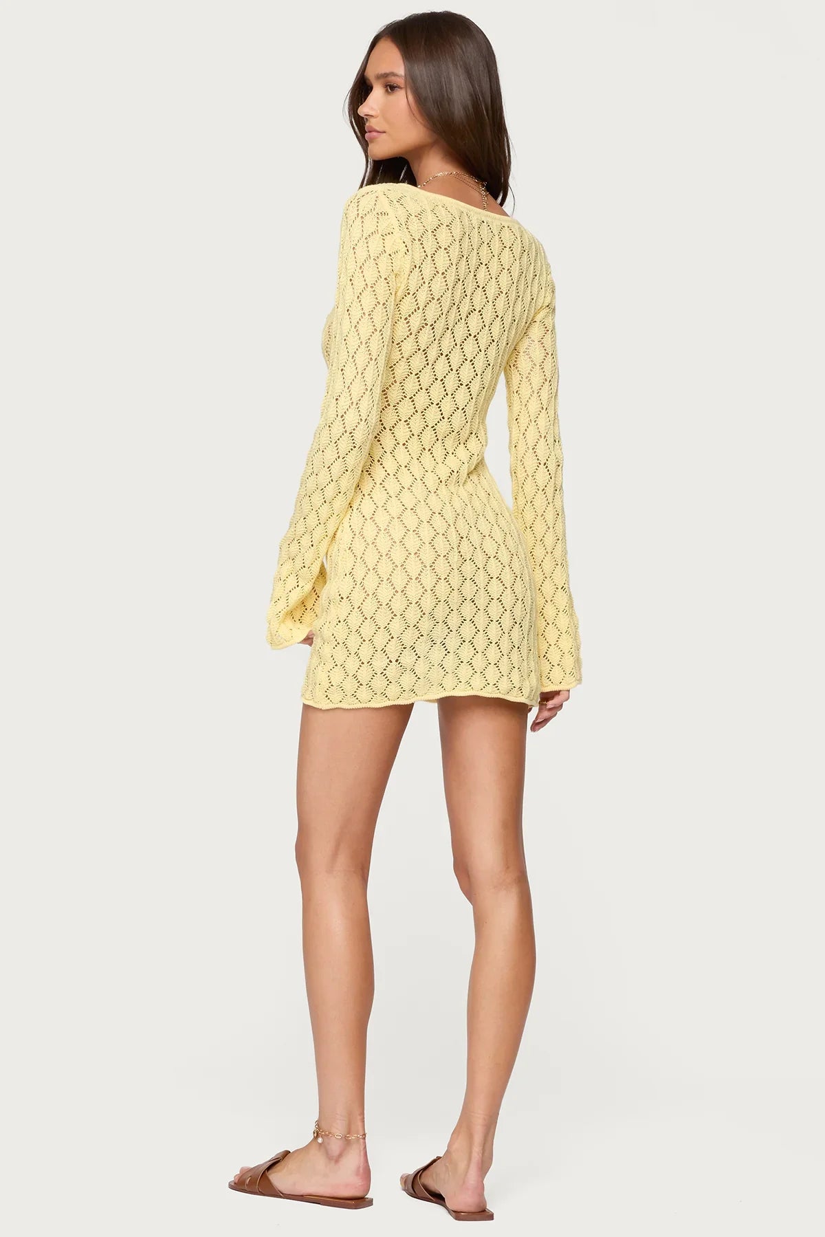 Liva Crochet Mini Dress