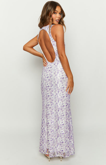 Long Maxi Dress with Lace