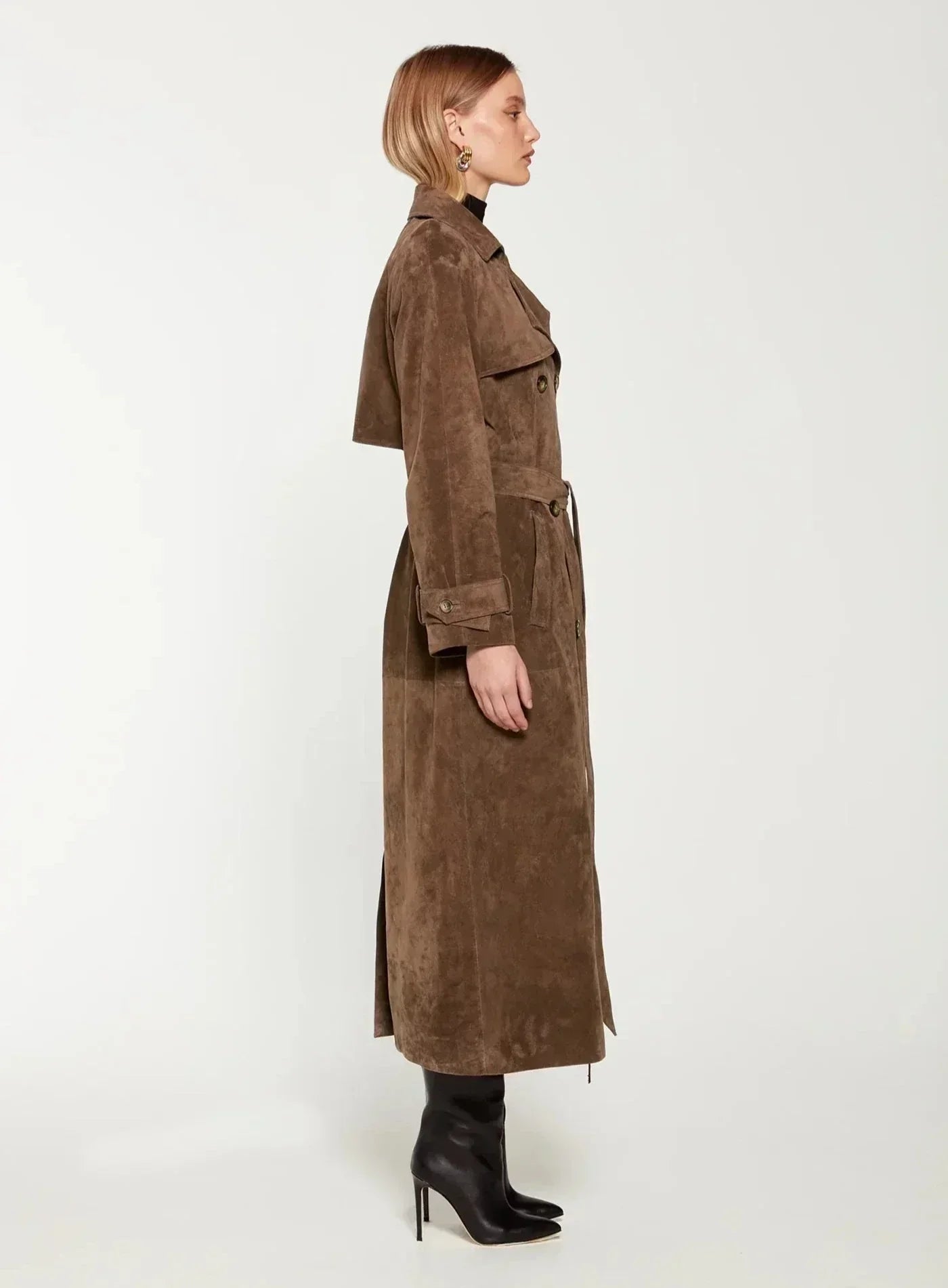 Evelin Suede Trenchcoat