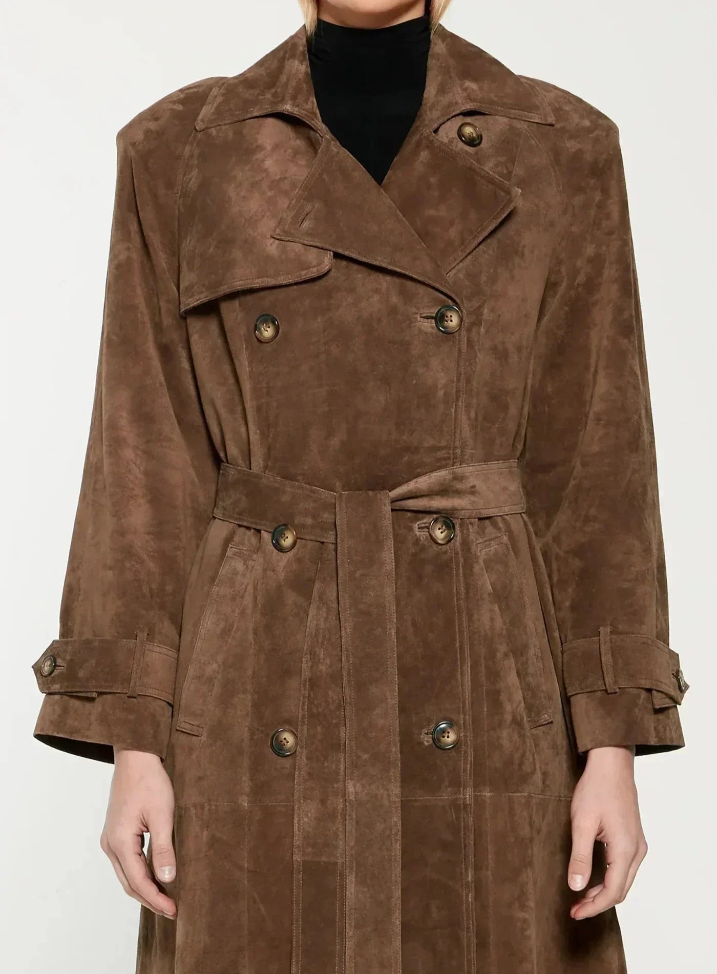 Evelin Suede Trenchcoat