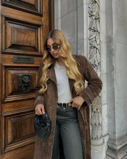 Elegant Suede Coat