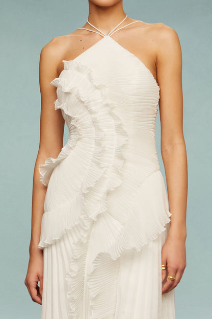 Elvira - One shoulder Midi Kjol