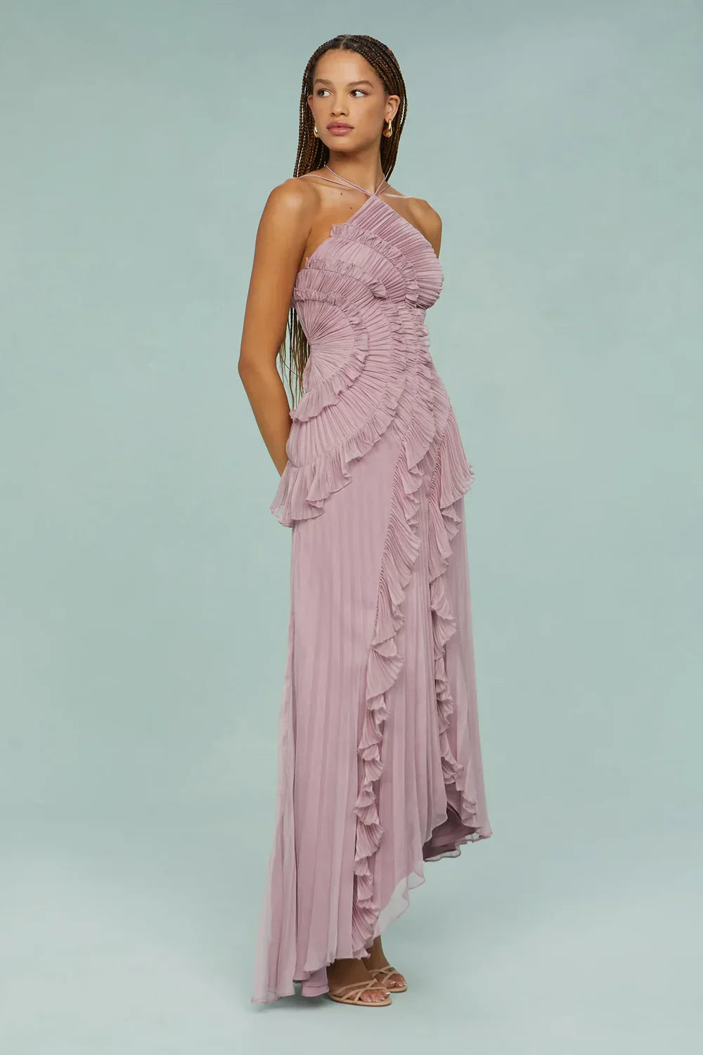 Elvira - One shoulder Midi Kjol