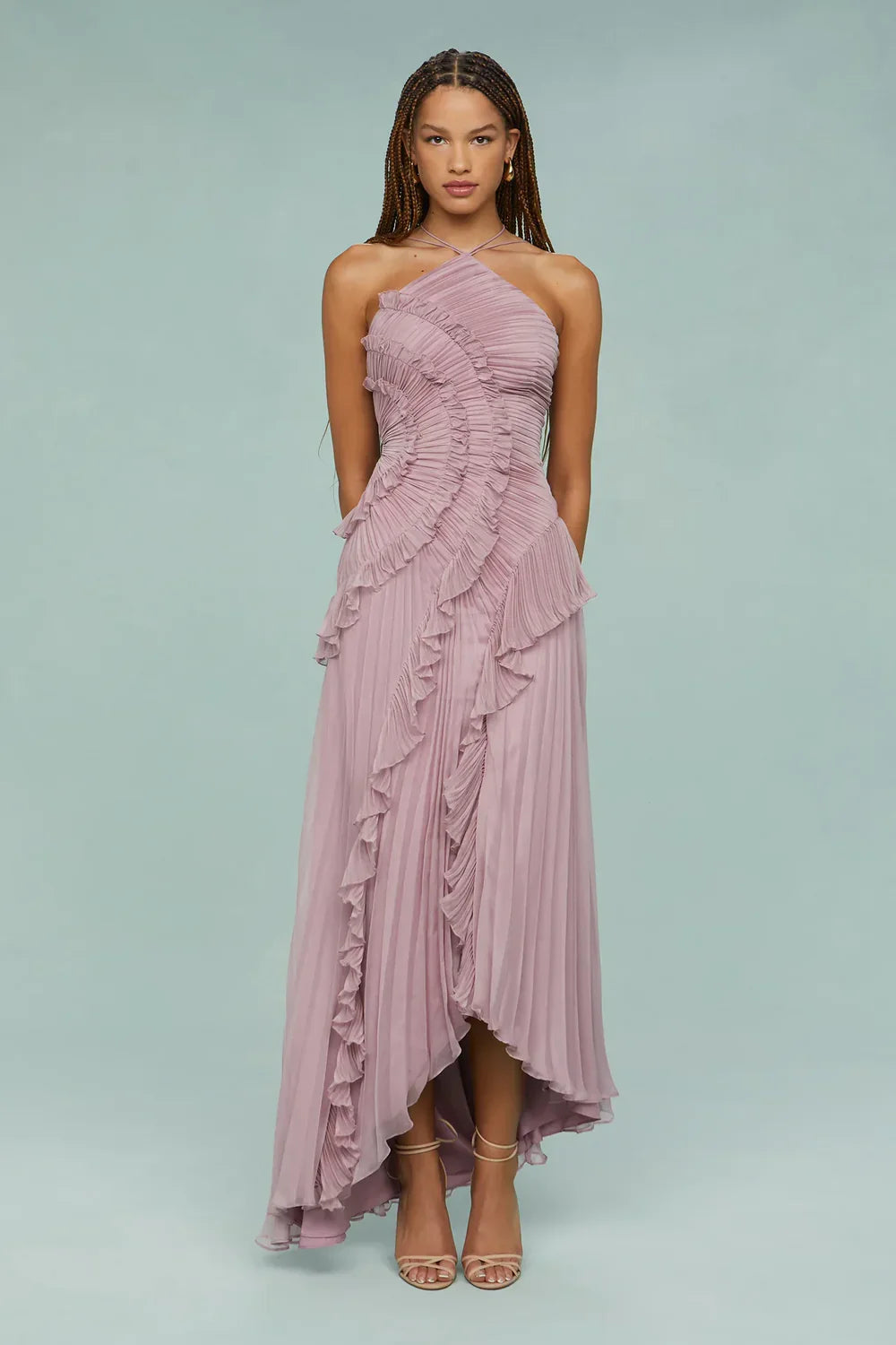 Elvira - One shoulder Midi Kjol