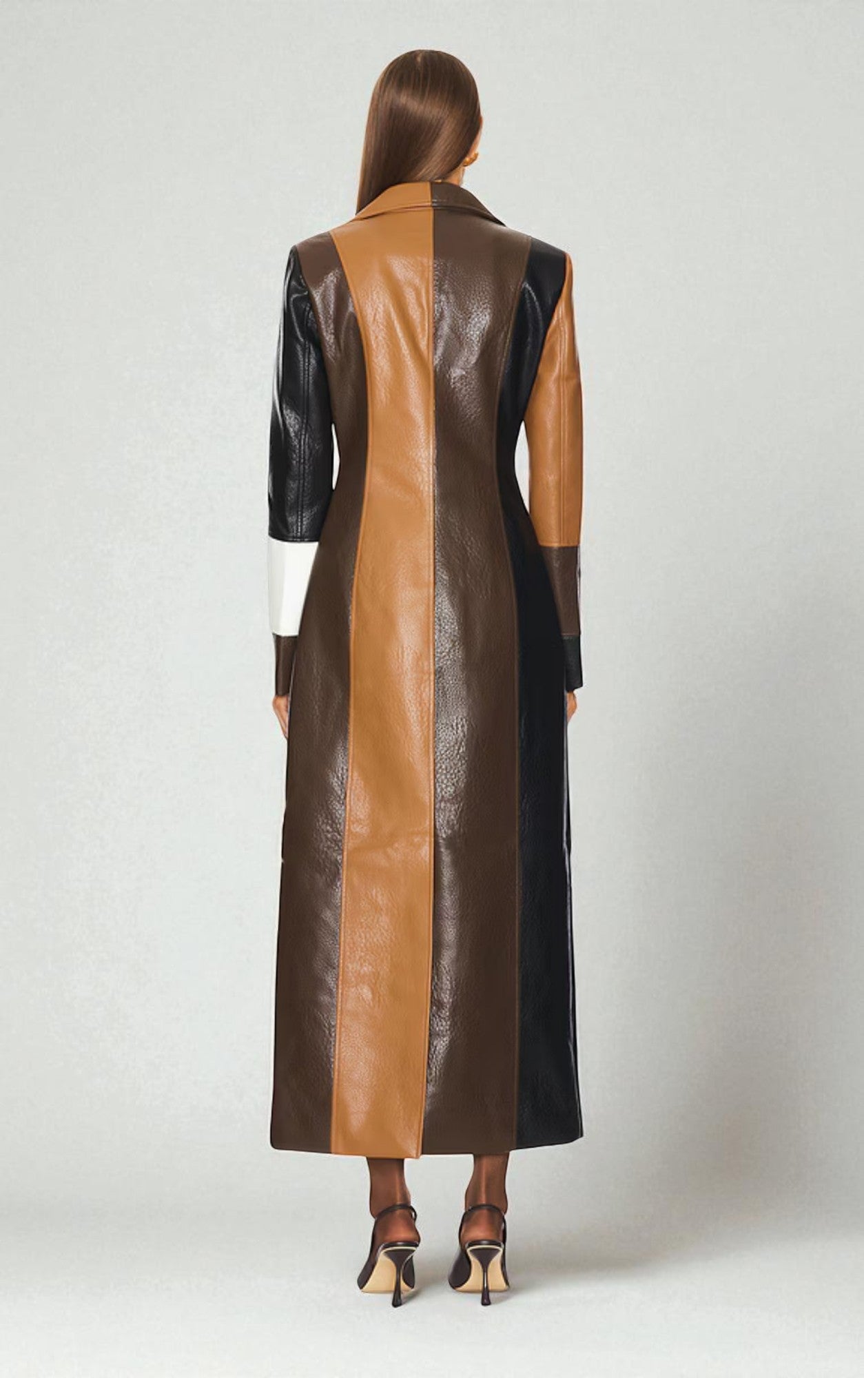Emma | Mosaic Leather Coat