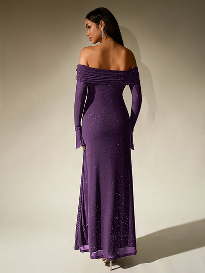 Glimmer Off-Shoulder Dress