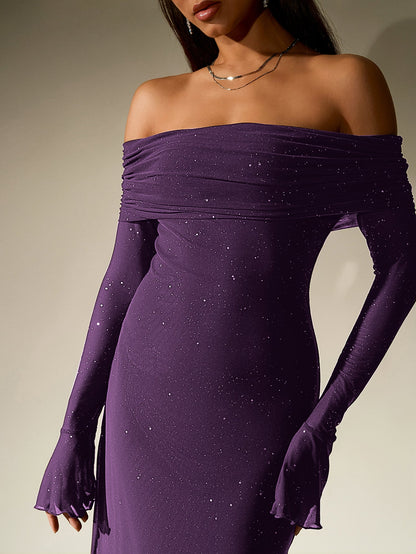 Glimmer Off-Shoulder Dress