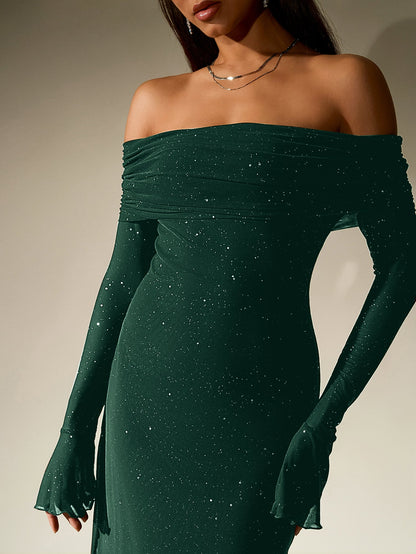 Glimmer Off-Shoulder Dress
