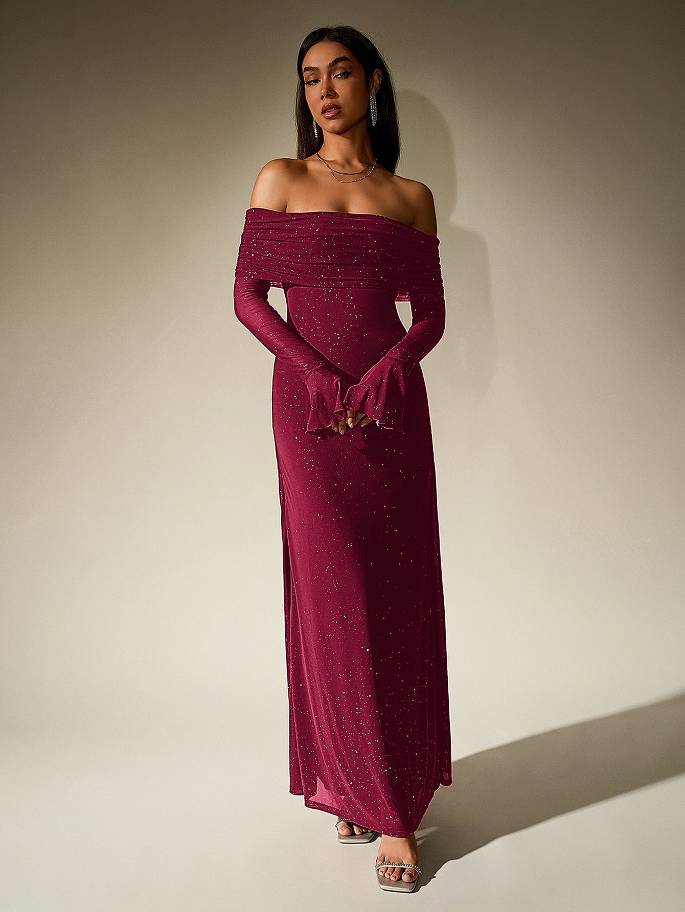 Glimmer Off-Shoulder Dress