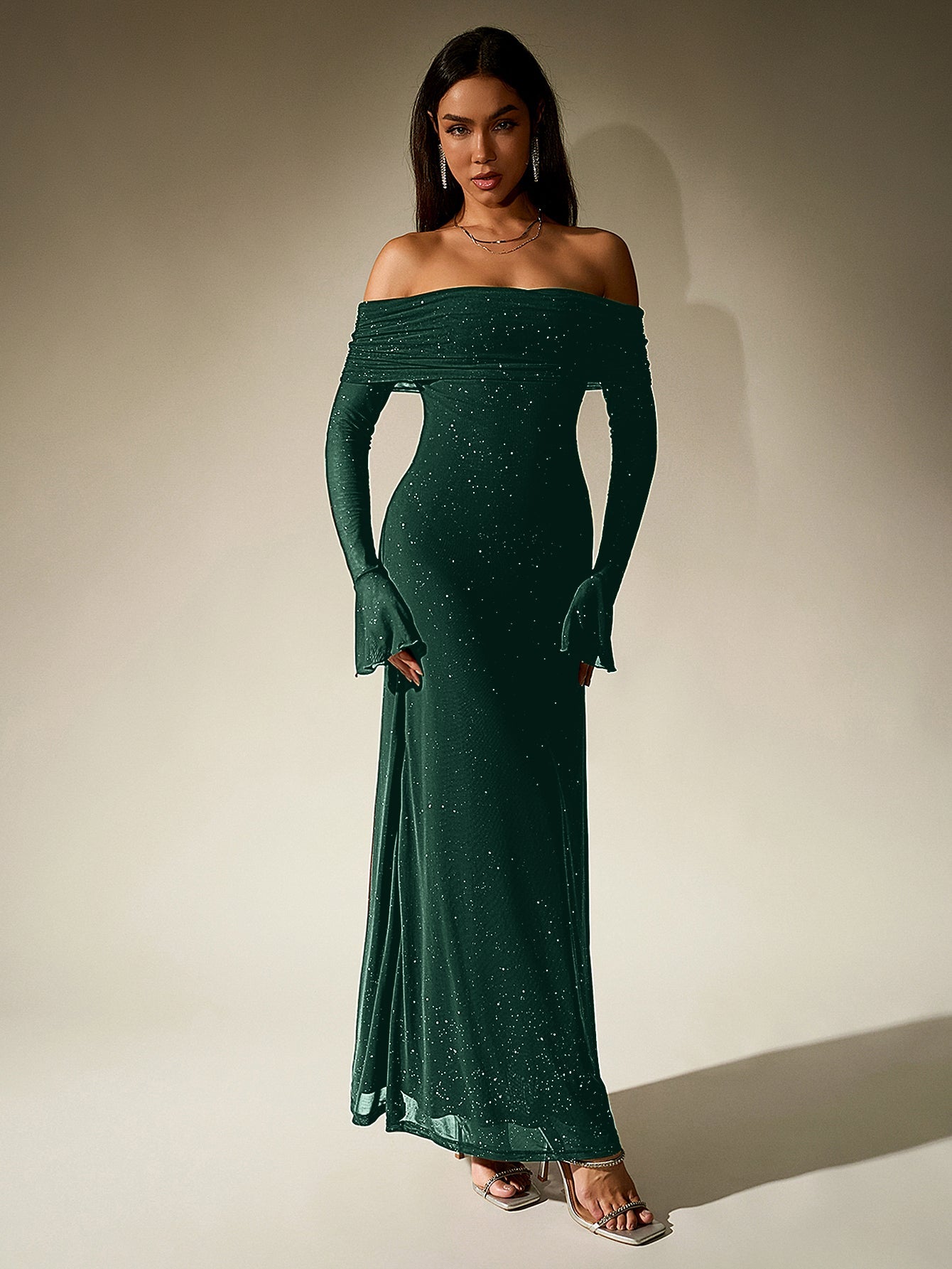 Glimmer Off-Shoulder Dress